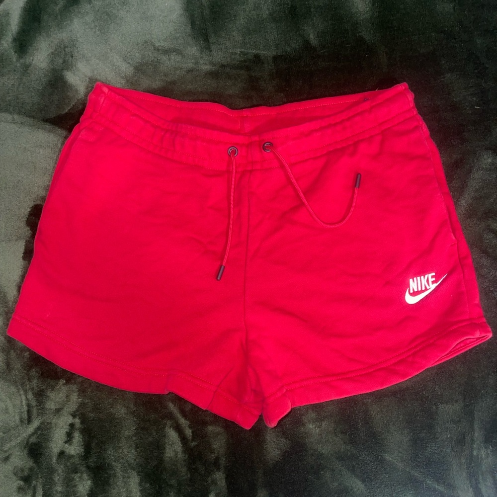 Nike Women's Bold Red Athletic Shorts